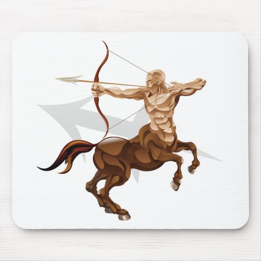 Sagittarius de aarster of het geboortekaart van de muismat (Voorkant)