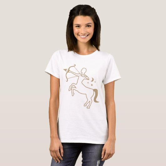 Sagittarius de archer horoscope astrologie zodiac t-shirt (Voorkant volledig)