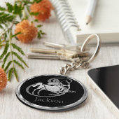Sagittarius ♐ de Archer - Zodiac Sign Sleutelhanger (Zijkant)