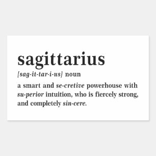 Sagittarius Definitie Esthetische Astrologie Cadea Rechthoekige Sticker