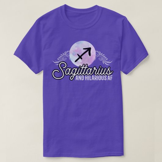 Sagittarius en Hilarious AF T-shirt (Design voorkant)