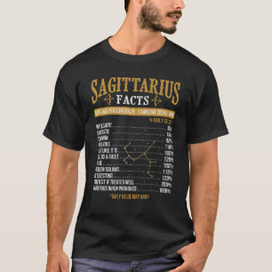 Sagittarius Facts - Zodiac Sign Astrology Symbol H T-shirt