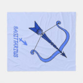 Sagittarius Fleece Blanket Deken (Voorkant (Horizontaal))