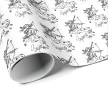 Sagittarius Gift Wrapping Paper Sag Astrology