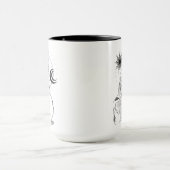 Sagittarius Girl 15oz Black Rim Mug (Centre)