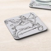 Sagittarius (het Centrum) een illustratie van het Drankjes Onderzetter (Linkerzijde)