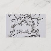 Sagittarius (het Centrum) een illustratie van het Visitekaartje (Achterkant)