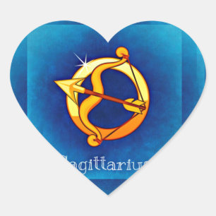 sagittarius horoscope hart sticker