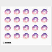 Sagittarius horoscope signe violet autocollant mod (Feuille)