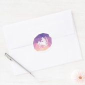 Sagittarius horoscope signe violet autocollant mod (Enveloppe)