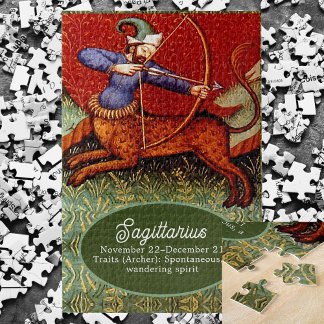 Sagittarius Horoscope Zodiac Medieval  LG Legpuzzel