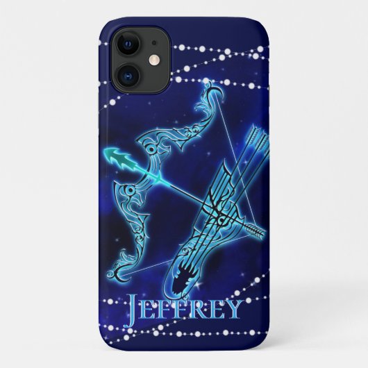 Sagittarius in Dark Blue II Case-Mate iPhone Case (Achterkant)