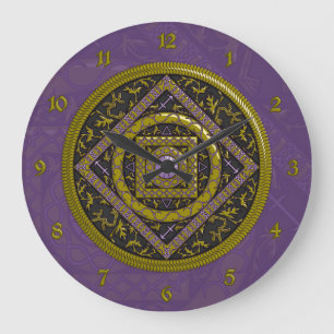 Sagittarius Mandala Clock Grote Klok