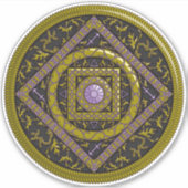 Sagittarius Mandala Contour Sticker (Voorkant)