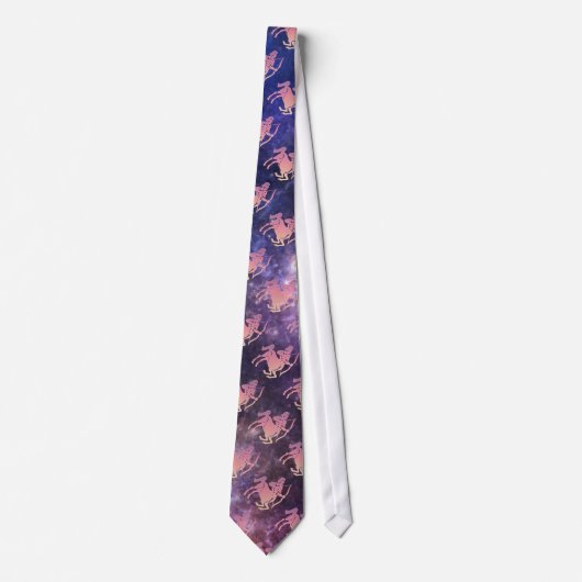 Sagittarius & Nebula design 2 Cravate Homme (Devant)