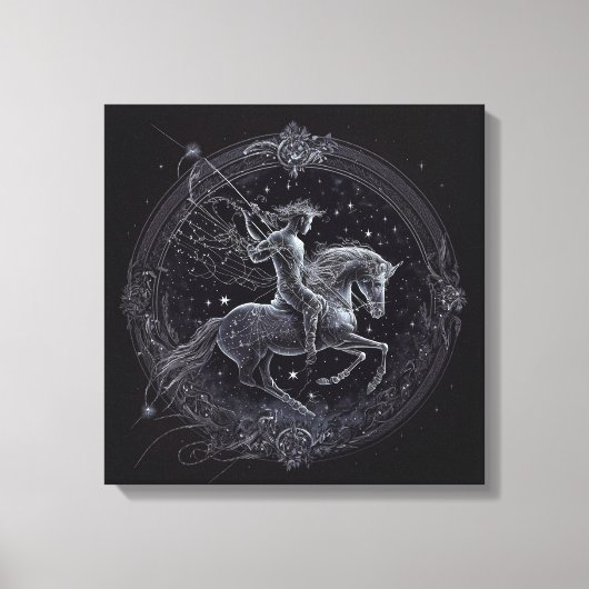 Sagittarius-november 22-December 21 de Druk van he Canvas Afdruk (Voorkant)