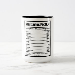 Sagittarius Nutrition Facts Tweekleurige Koffiemok