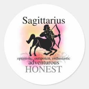 Sagittarius over jou ronde sticker