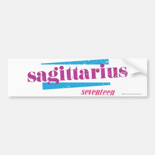 Sagittarius Paars Bumpersticker (Voorkant)