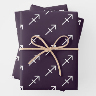 Sagittarius Paars Inpakpapier Vel
