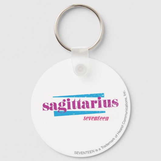 Sagittarius Paars Sleutelhanger (Voorkant)