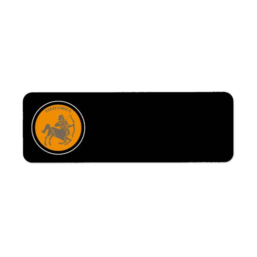 Sagittarius Return Address Label (Voorkant)