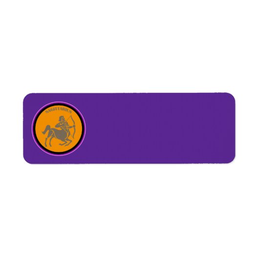 Sagittarius Return Address Label (Voorkant)