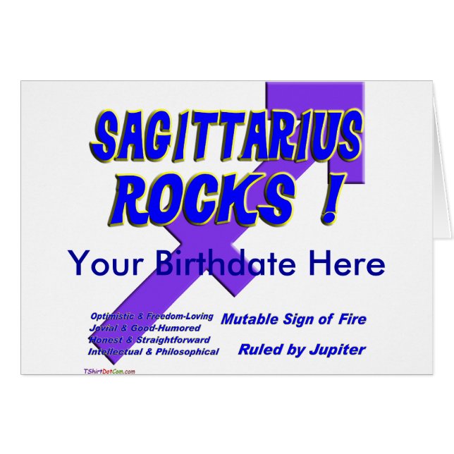 Sagittarius Rocks! (Voorkant Horizontaal)