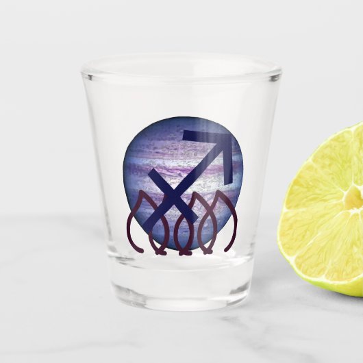 Sagittarius Shot Glas (Voorkant)