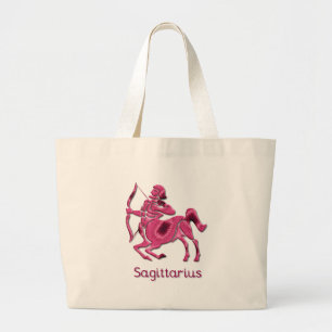 Sagittarius Sign Canvas Bag Grote Tote Bag