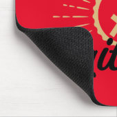 Sagittarius Starburst Symbol Red Muismat (Hoek)