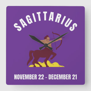 Sagittarius-sterbord Vierkante Klok