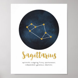 Sagittarius-sterbordafdrukken Poster