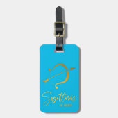 Sagittarius Sterrenbeeld Bagage Label (Voorkant verticaal)