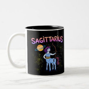Sagittarius sterrenbeeld De Archer zodiac ster Tweekleurige Koffiemok