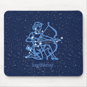 Sagittarius sterrenbeeld & Zodiac-teken met sterre Muismat