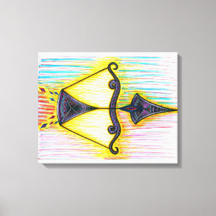 Sagittarius Symbol Canvas Afdruk