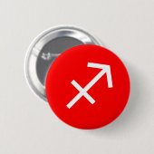Sagittarius Symbol Ronde Button 5,7 Cm (Voorkant /achterkant)