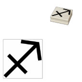 sagittarius symbool kunststempel rubberstempel (Gestempeld)