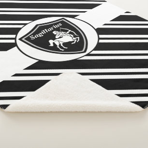 Sagittarius symbool sherpa blanket deken