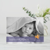 Sagittarius the Archer Foto Birth Announance Aankondiging (Staand voorkant)