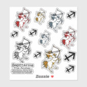 Sagittarius The Archer zodiac art Sticker (Vel)