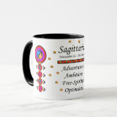 Sagittarius totem-Mok voor het bangbord Mok (Voorkant links)