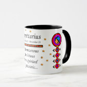 Sagittarius totem-Mok voor het bangbord Mok (Voorkant rechts)