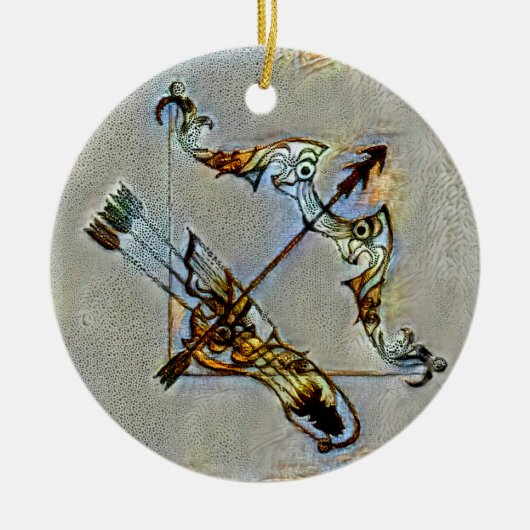 Sagittarius Venice Keramisch Ornament (Voorkant)