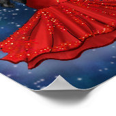 Sagittarius Vrouw Goddess Mode Illustratie Poster (Hoek)