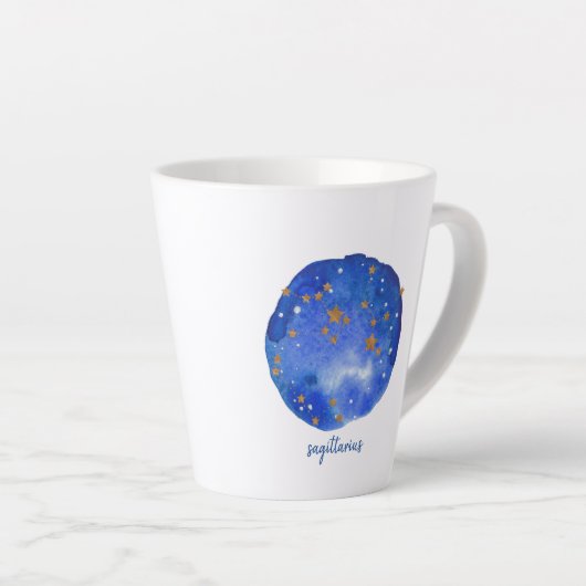 Sagittarius Waterverf Sky Constellation Zodiac Latte Mok (Rechterhoek)