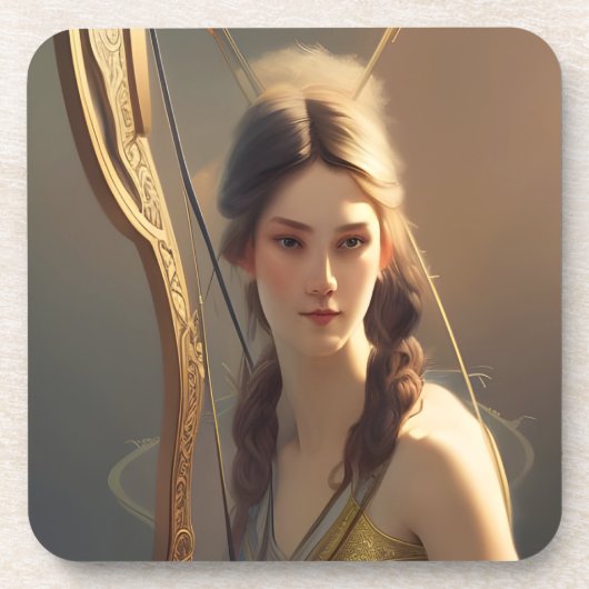 Sagittarius Woman Bier Onderzetter (Voorkant)