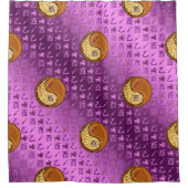 Sagittarius & Wood Rooster Douchegordijn (Voorkant)