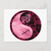 Sagittarius Yin Yang Briefkaart (Voorkant)